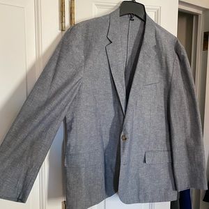J.Crew Unstructured Ludlow Linen Blazer - 46R